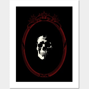 reflection skull 2 Posters and Art